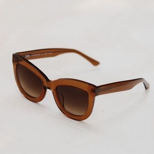 ZARA • Brown Acetate Sunglasses
